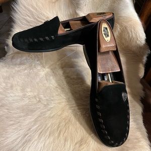 Brighton Suede black and brown Loafers slip on shoes